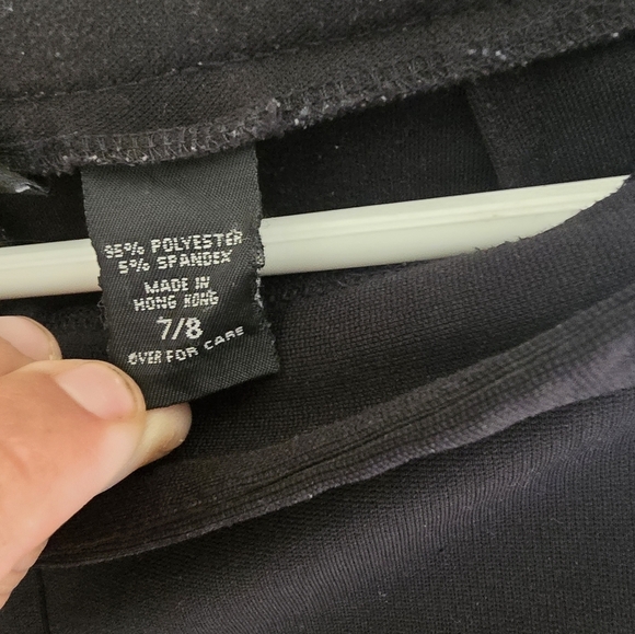 Express Black Dress Pants 7/8 – Front Zip, Flare - Picture 3 of 6